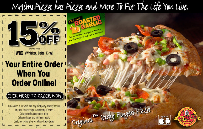 MrJims.Pizza Delivery and Specials Order Pizza Online for Delivery or