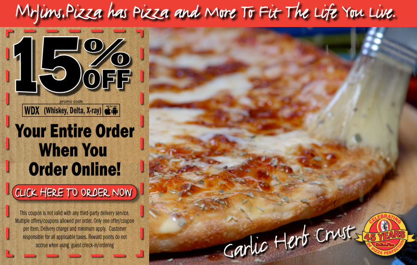 MrJims.Pizza Delivery and Specials Order Pizza Online for Delivery or